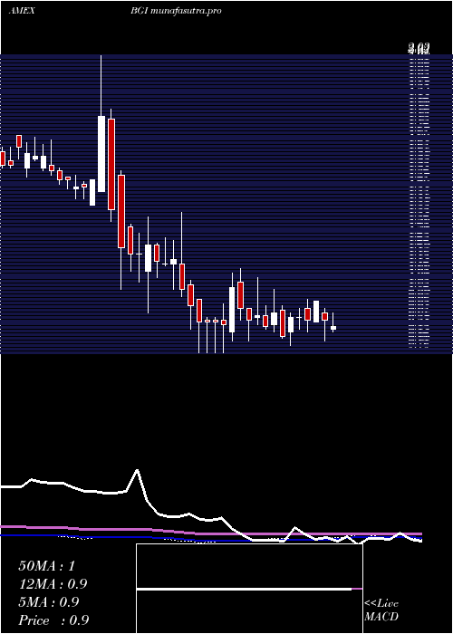 weekly chart BirksGroup
