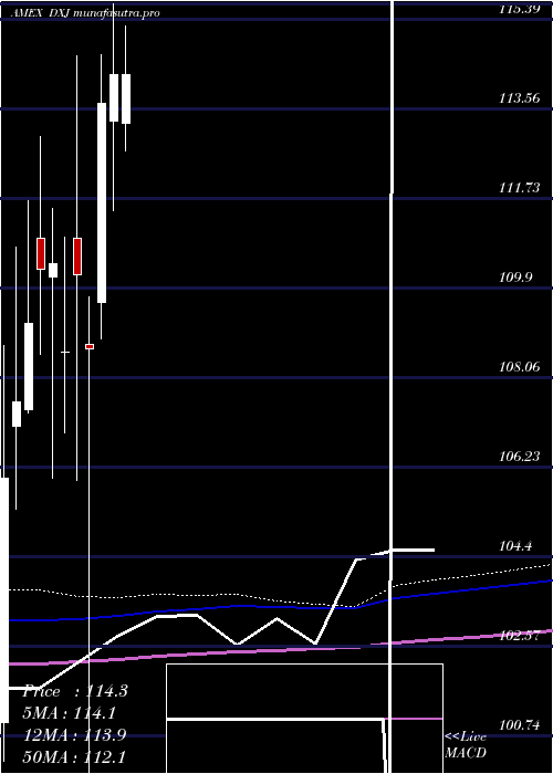 monthly chart JapanHedged