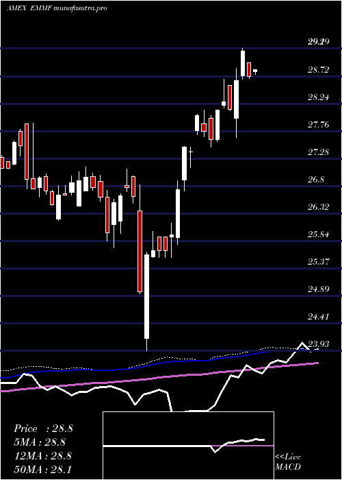 weekly chart WisdomtreeEm