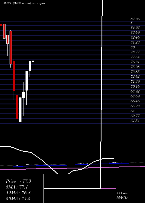 monthly chart IndiaSmallcap