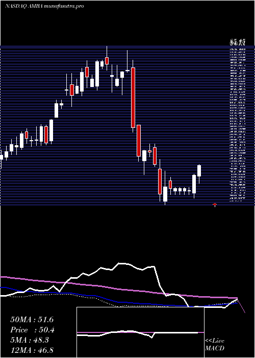 weekly chart AmbarellaInc