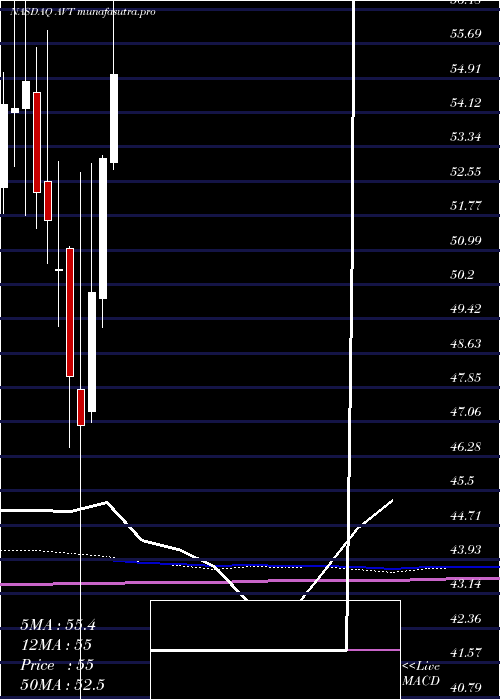 monthly chart AvnetInc