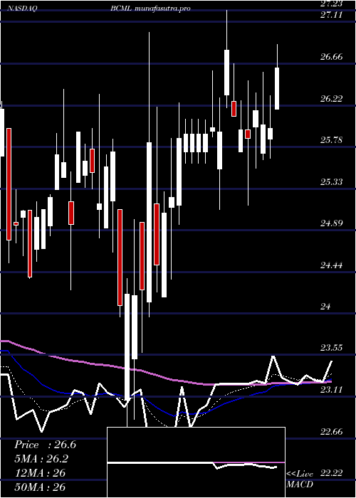 Daily chart BaycomCorp
