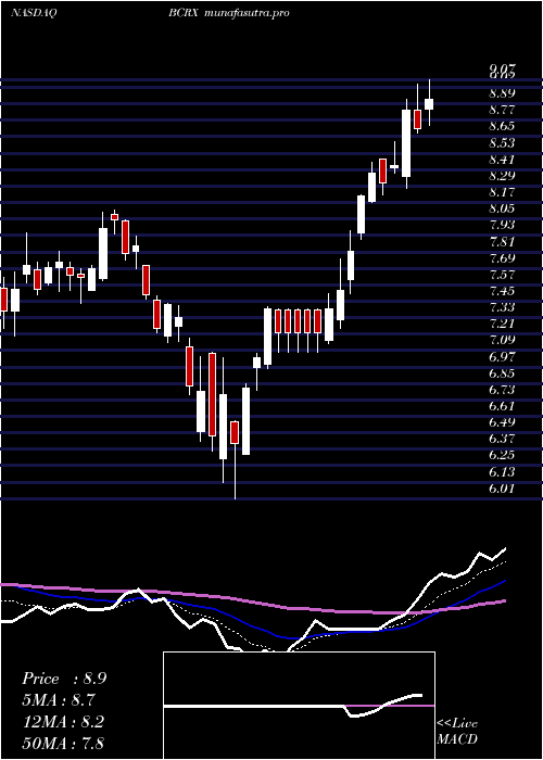 Daily chart BiocrystPharmaceuticals