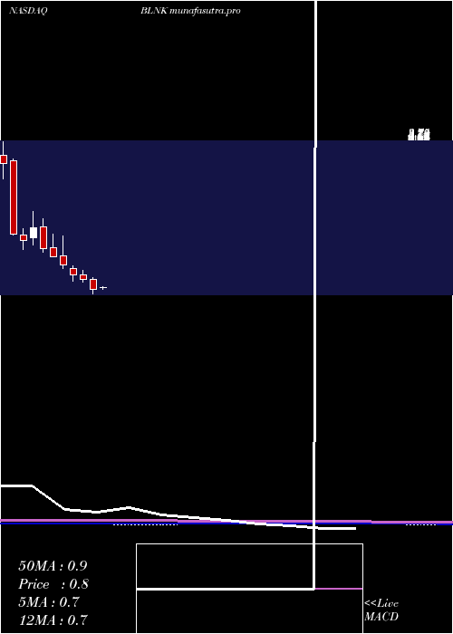 monthly chart BlinkCharging