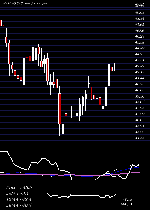 weekly chart CamdenNational
