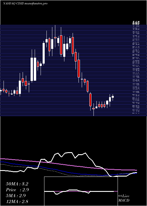 weekly chart CadizInc