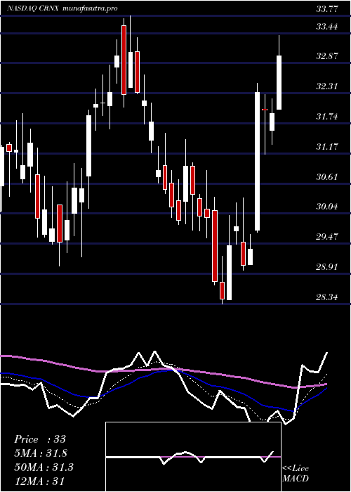 Daily chart CrineticsPharmaceuticals
