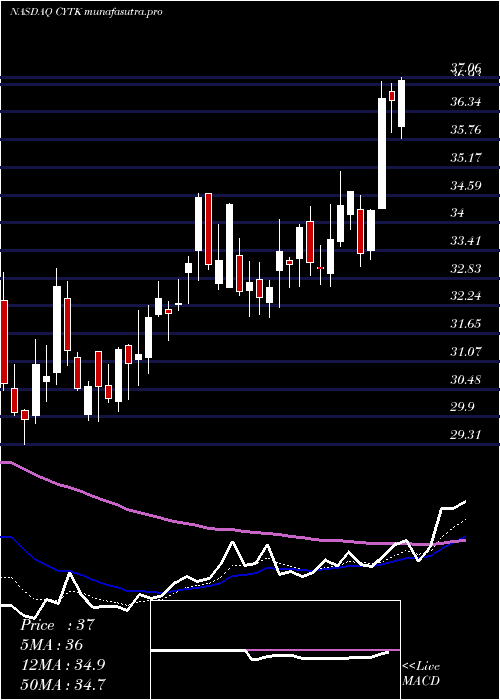 Daily chart CytokineticsIncorporated