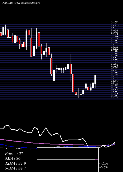 weekly chart CytokineticsIncorporated