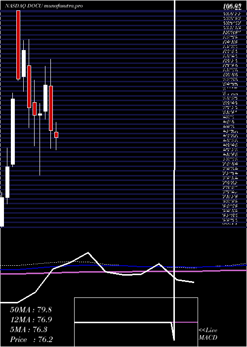 monthly chart DocusignInc