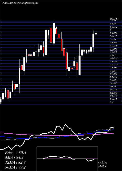 weekly chart EsquireFinancial