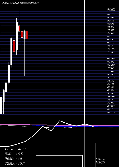 monthly chart ExlserviceHoldings