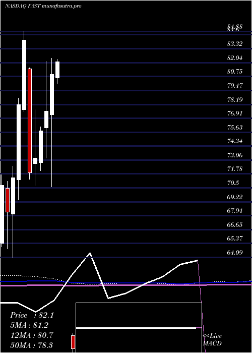 monthly chart FastenalCompany