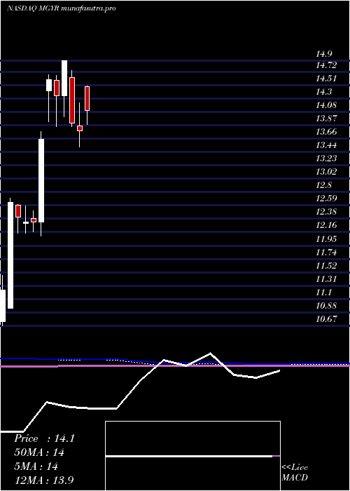 monthly chart MagyarBancorp