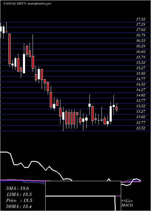 weekly chart MartenTransport