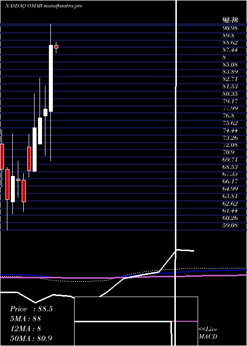 monthly chart GrupoAeroportuario