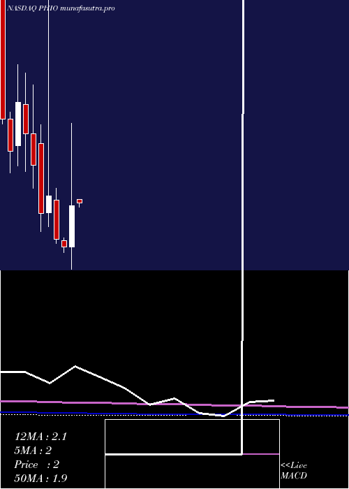 monthly chart PhioPharmaceuticals