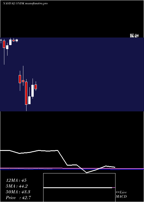 monthly chart SandiskCorporation
