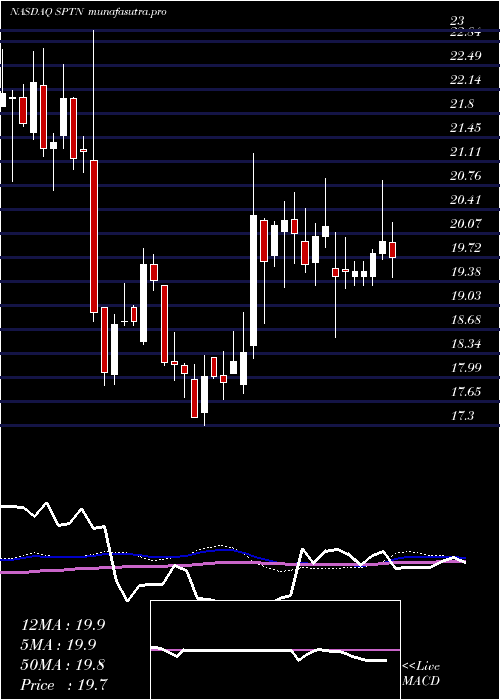 weekly chart SpartannashCompany
