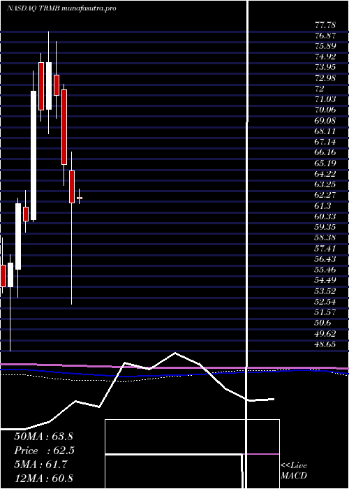monthly chart TrimbleInc