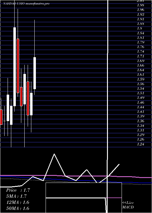 monthly chart UsioInc