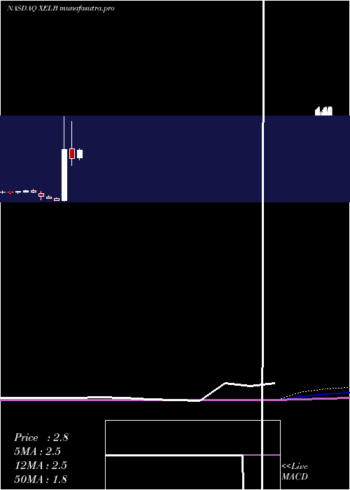 monthly chart XcelBrands