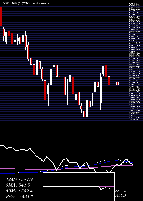  weekly chart AmbujaCements