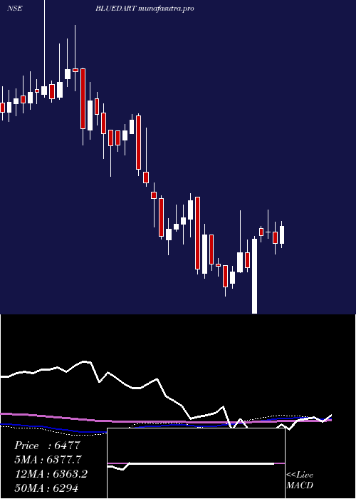 weekly chart BlueDart