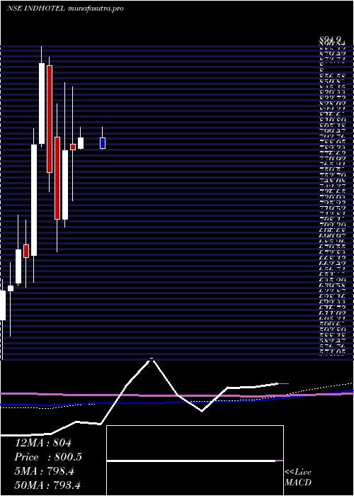  monthly chart IndianHotels