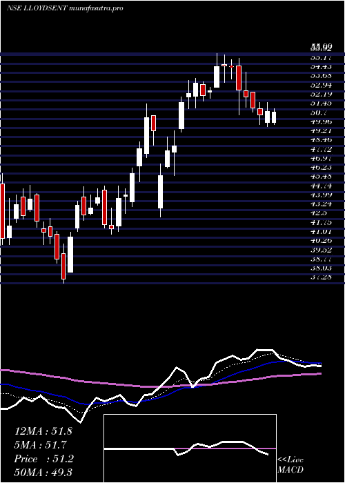 Daily chart LloydsEnterprises