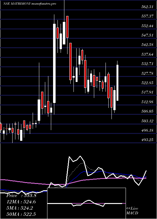 Daily chart MatrimonyCom
