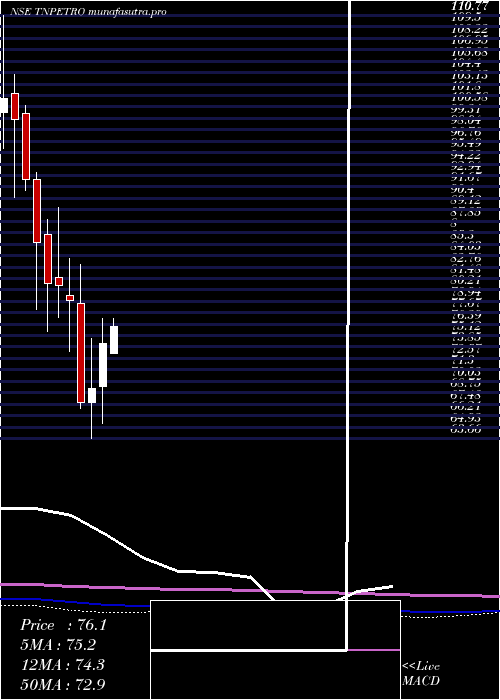 monthly chart TamilnaduPetroproducts