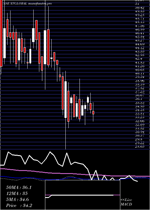 weekly chart XtglobalInfotech