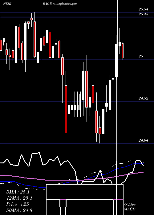 weekly chart BankAmerica
