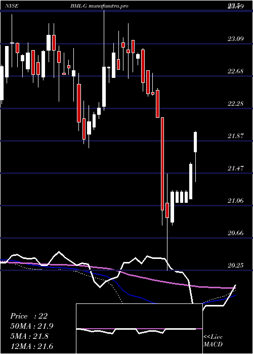 weekly chart BankAmerica