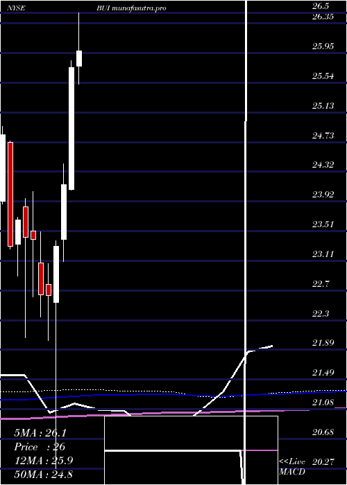 monthly chart BlackrockUtility