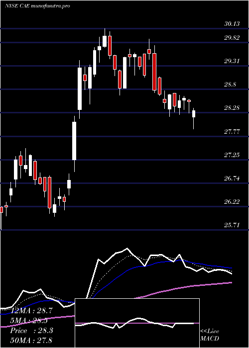  Daily chart CaeInc