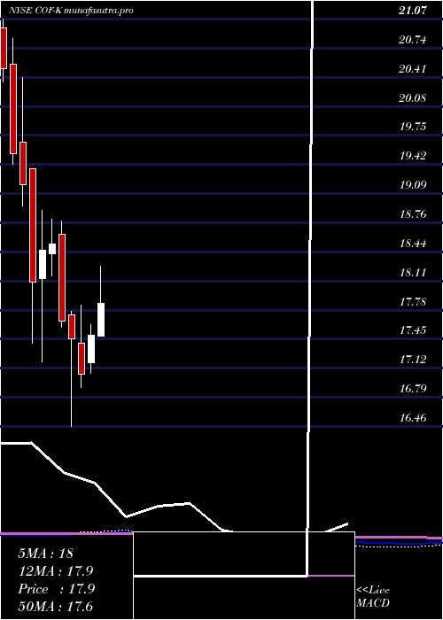 monthly chart CapitalOne