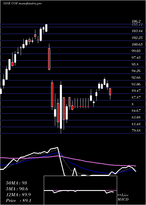 Daily chart Conocophillips