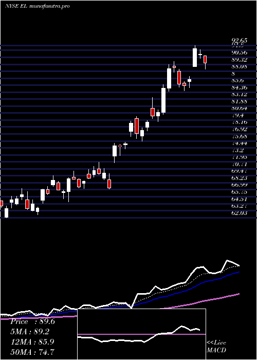 Daily chart EsteeLauder