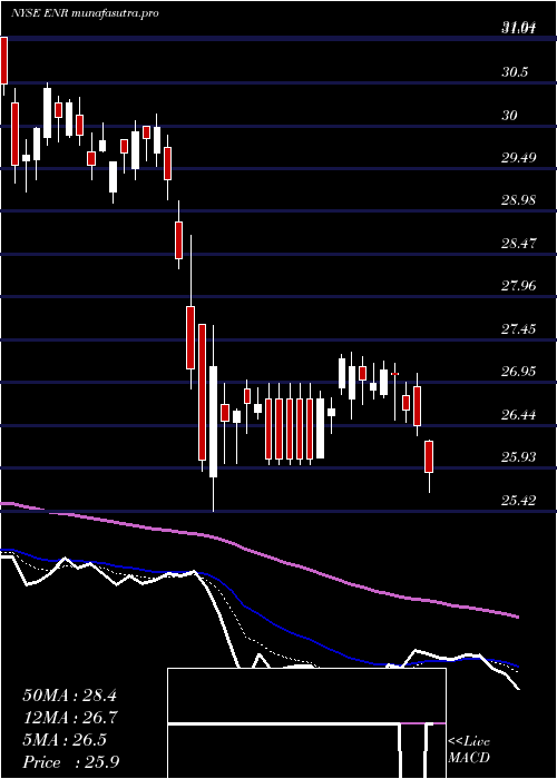 Daily chart EnergizerHoldings
