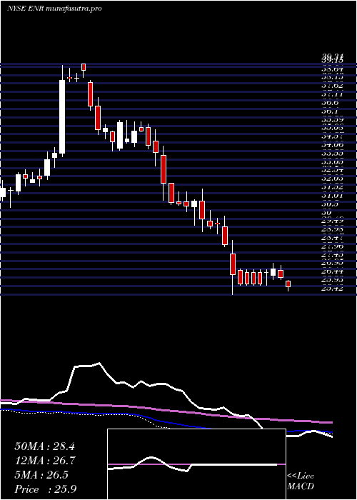 weekly chart EnergizerHoldings