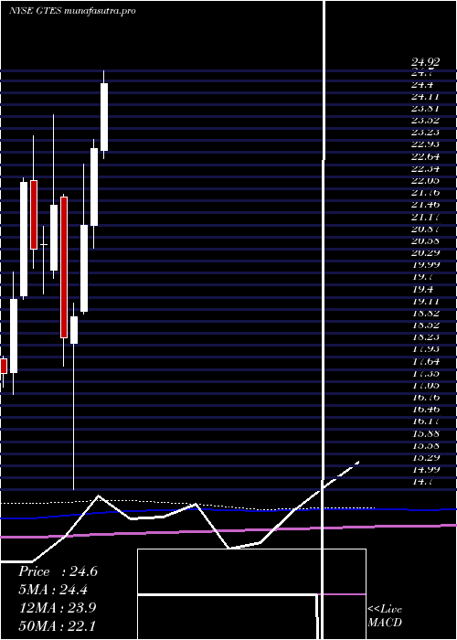 monthly chart GatesIndustrial
