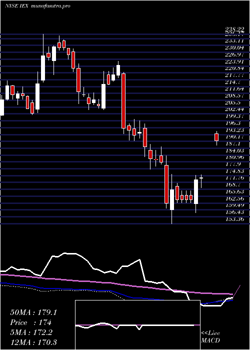  weekly chart IdexCorporation