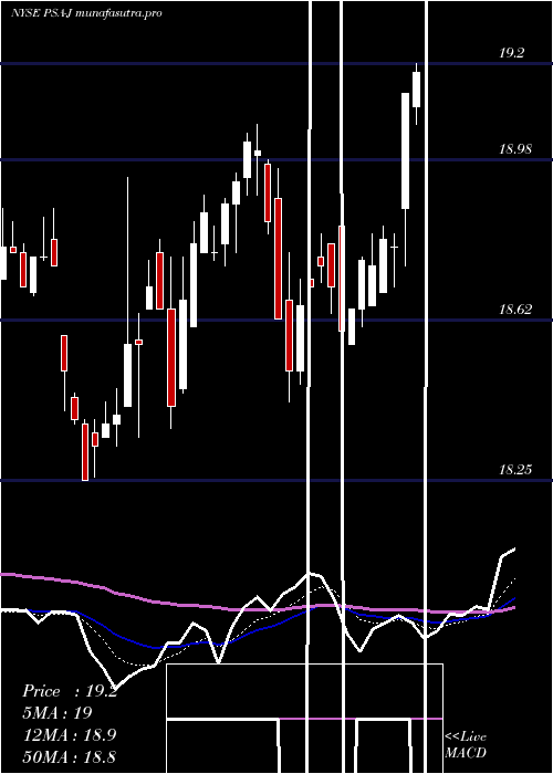 Daily chart PublicStorage