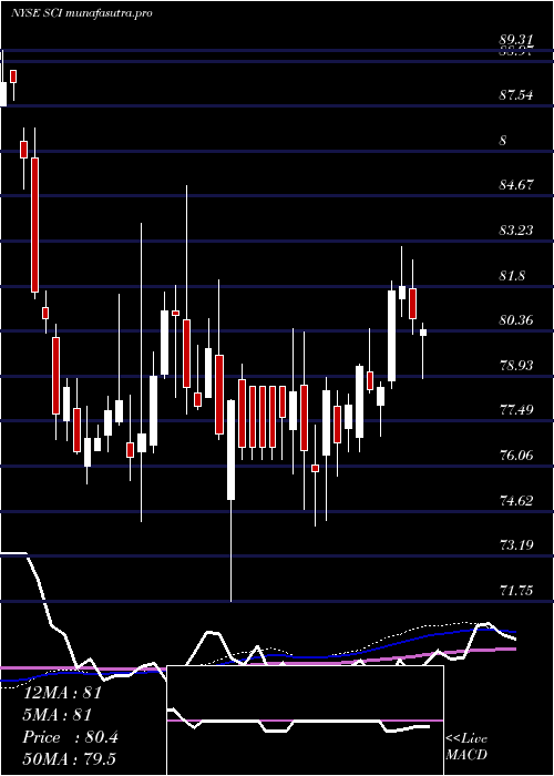 weekly chart ServiceCorporation