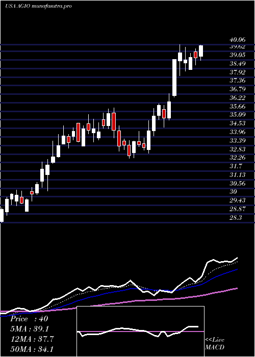 Daily chart AgiosPharmaceuticals