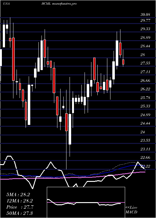 weekly chart BaycomCorp