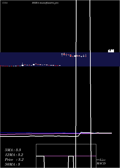 weekly chart BiomericaInc